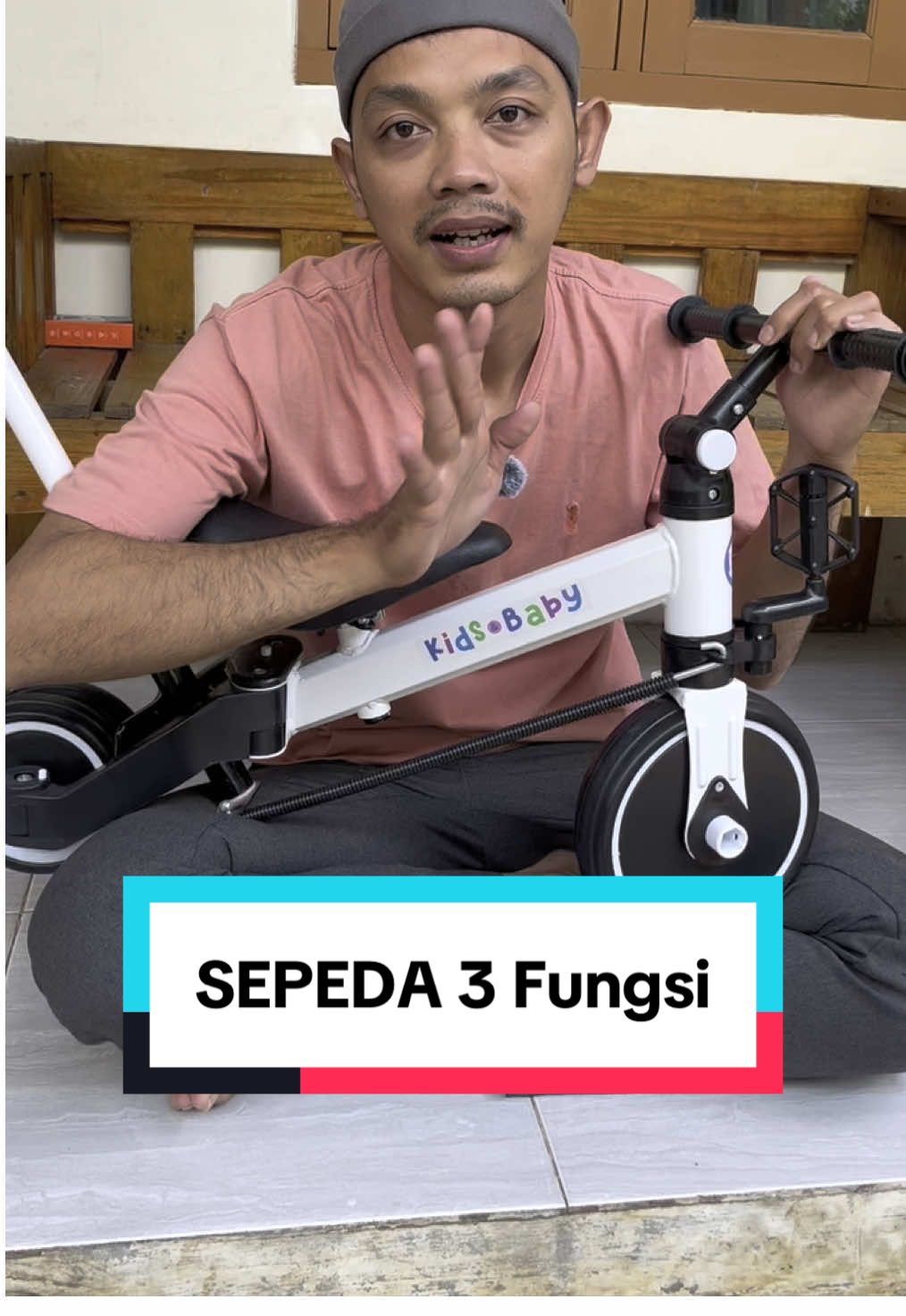 Sepeda Anak Roda Tiga yang punya 3 fungsi nih gaisss #sepedaanak #sepedarodatiga #sepeda3in1 #balancingbike 