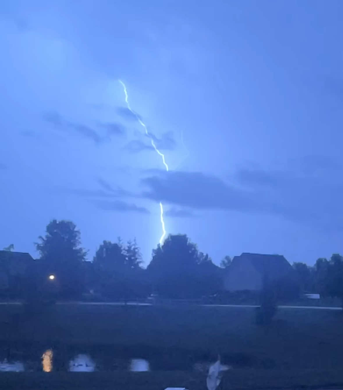 I caught a lightning strike in slow motion!