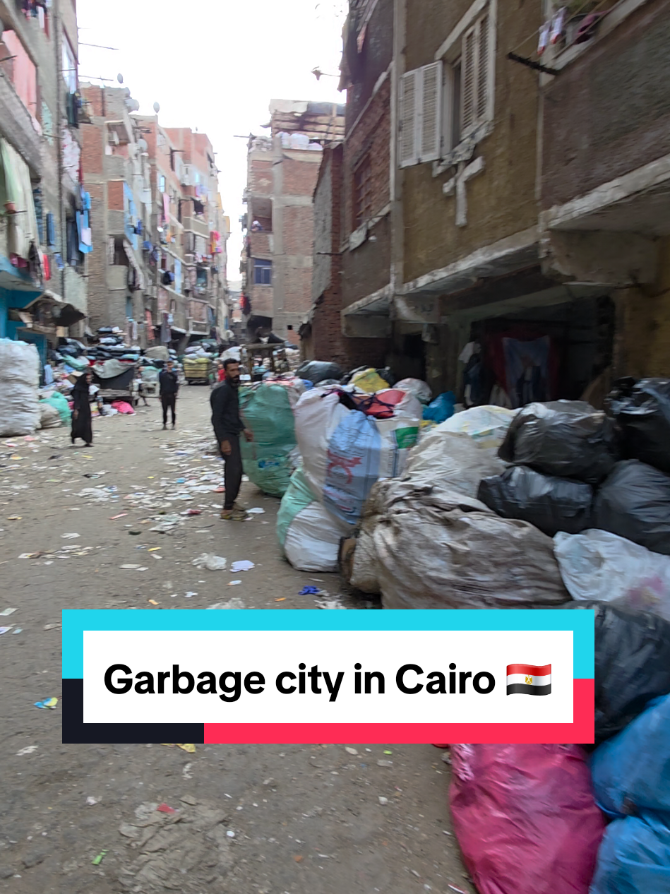 Garbage city in Cairo 🇪🇬 #egypt #cairo #garbagecity #cairo_egypt #egypt🇪🇬 #egypttiktok #tiktokegypt 