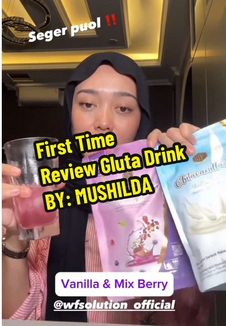 Pertama kali Mushilda nyobain Collagen Drinkny WF Solution. Yuk lihat reviewnya 🥰 #wfsolution #solusitepatmempesona #glutadrink #collagendrink #review 