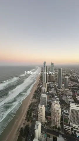 My home 🥹 #view #goldcoast #surfersparadise #sunset #bedroomview 