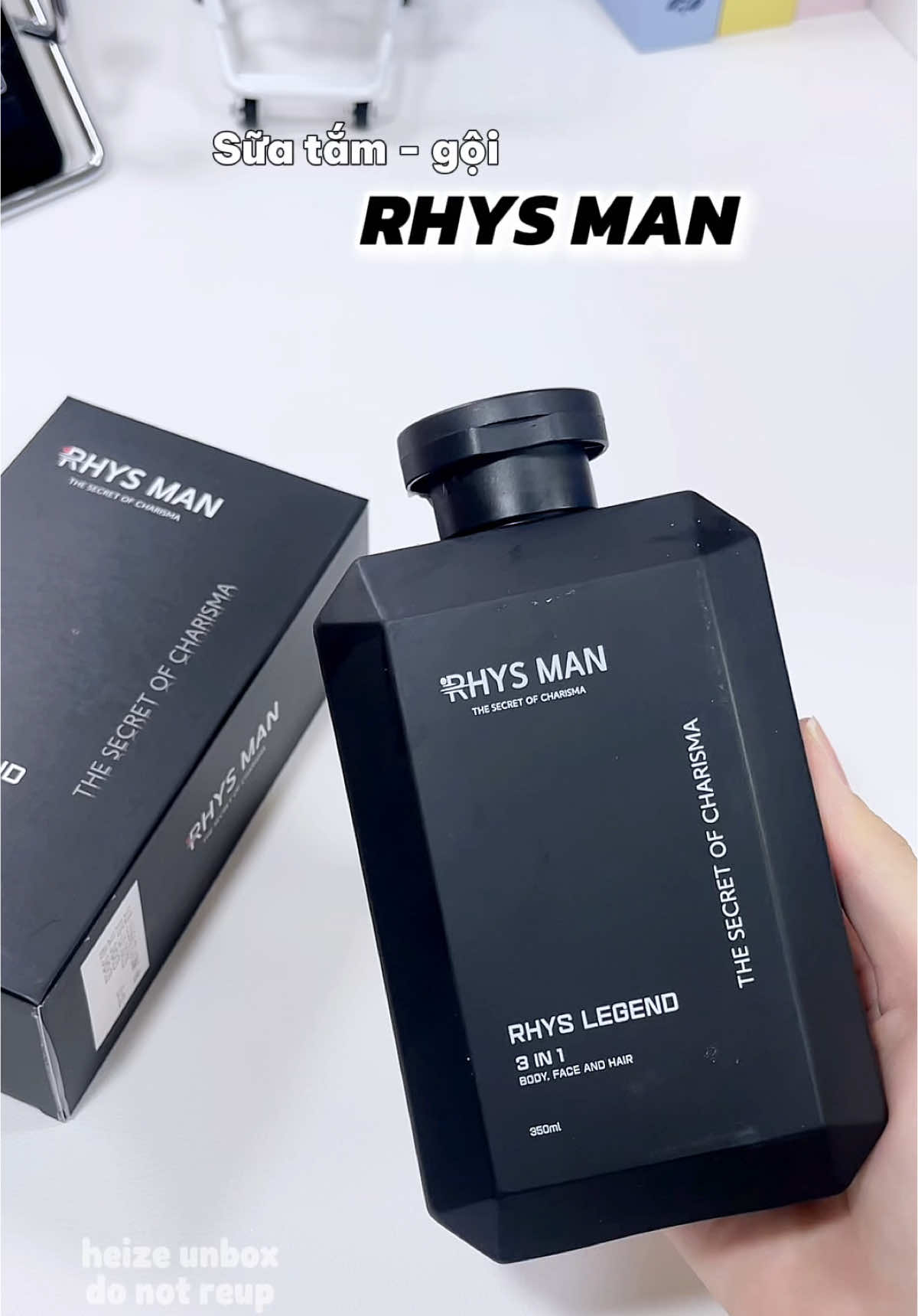 Sữa tắm gội #3in1 RHYS MAN ✨ #RhysMan #Suatam3in1  #Suaruamatnam #daugoidau #quatangbantrai #review #viral #thinhhanh #heyyheize 