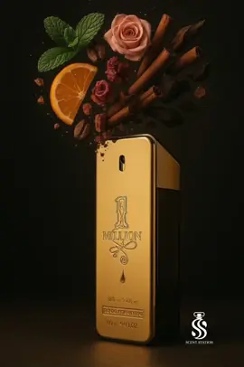 Still turning heads since '08! ✨ Rabanne's 1 Million: A legendary gold rush of blood orange, cinnamon spice, and rich leather. It's not just a scent, it's a statement. #rabanne #ai #artificalintelligence #perfume #scent #fragrance #reklamdegildir @rabanne 
