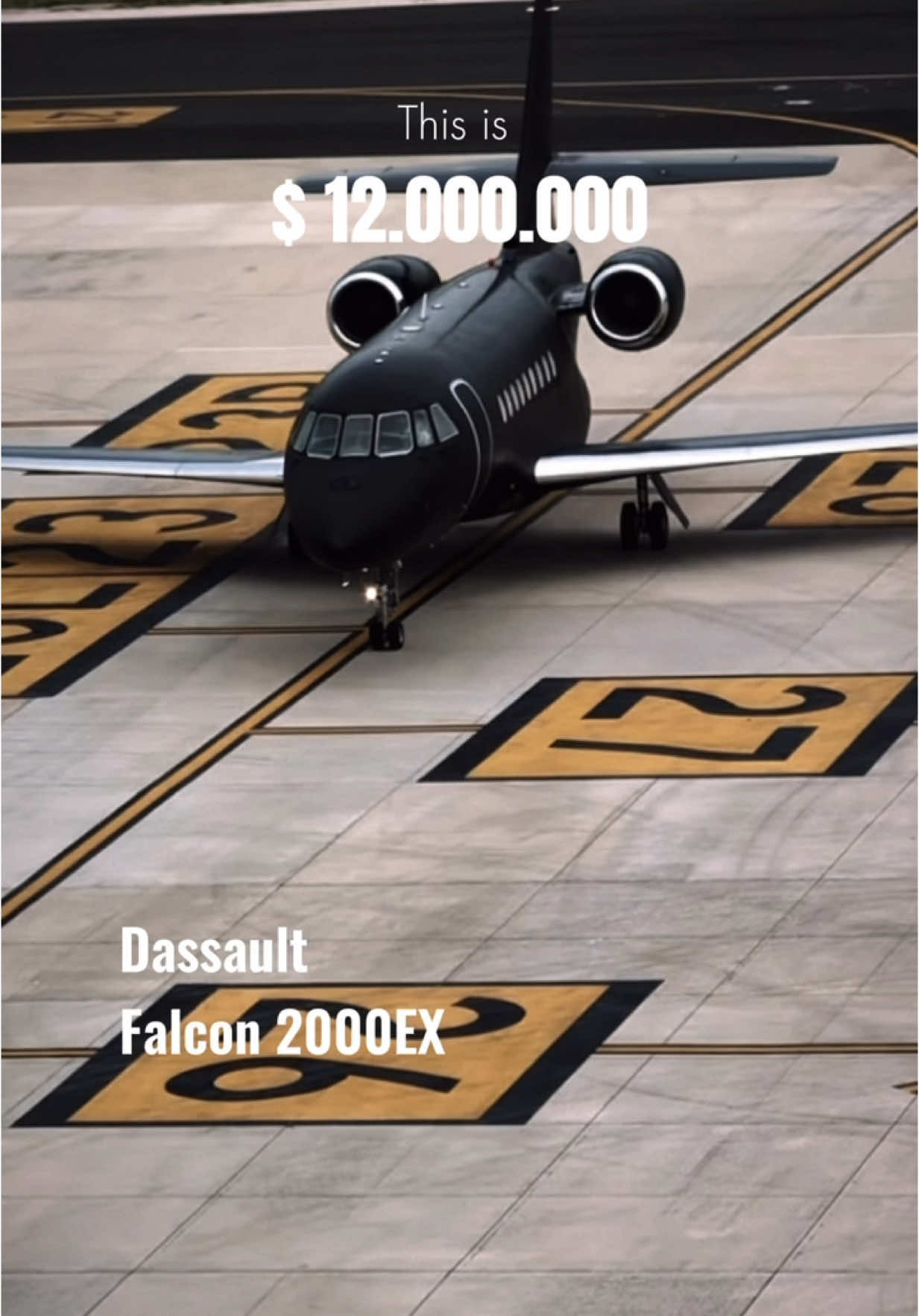 This is $ 12.000.000 Dassault Falcon 2000EX #privatejet #privatejetlife #privatejets #falcon2000 #rich #money #business 