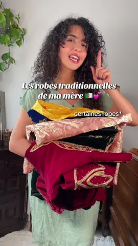 Elles les a pas toutes gardées mais je suis déjà reconnaissante d’avoir celle-ci !! 🥹 #fergani #gandoura #algerie #🇩🇿 #culture #algerienne #vintage #robealgerienne #robe 
