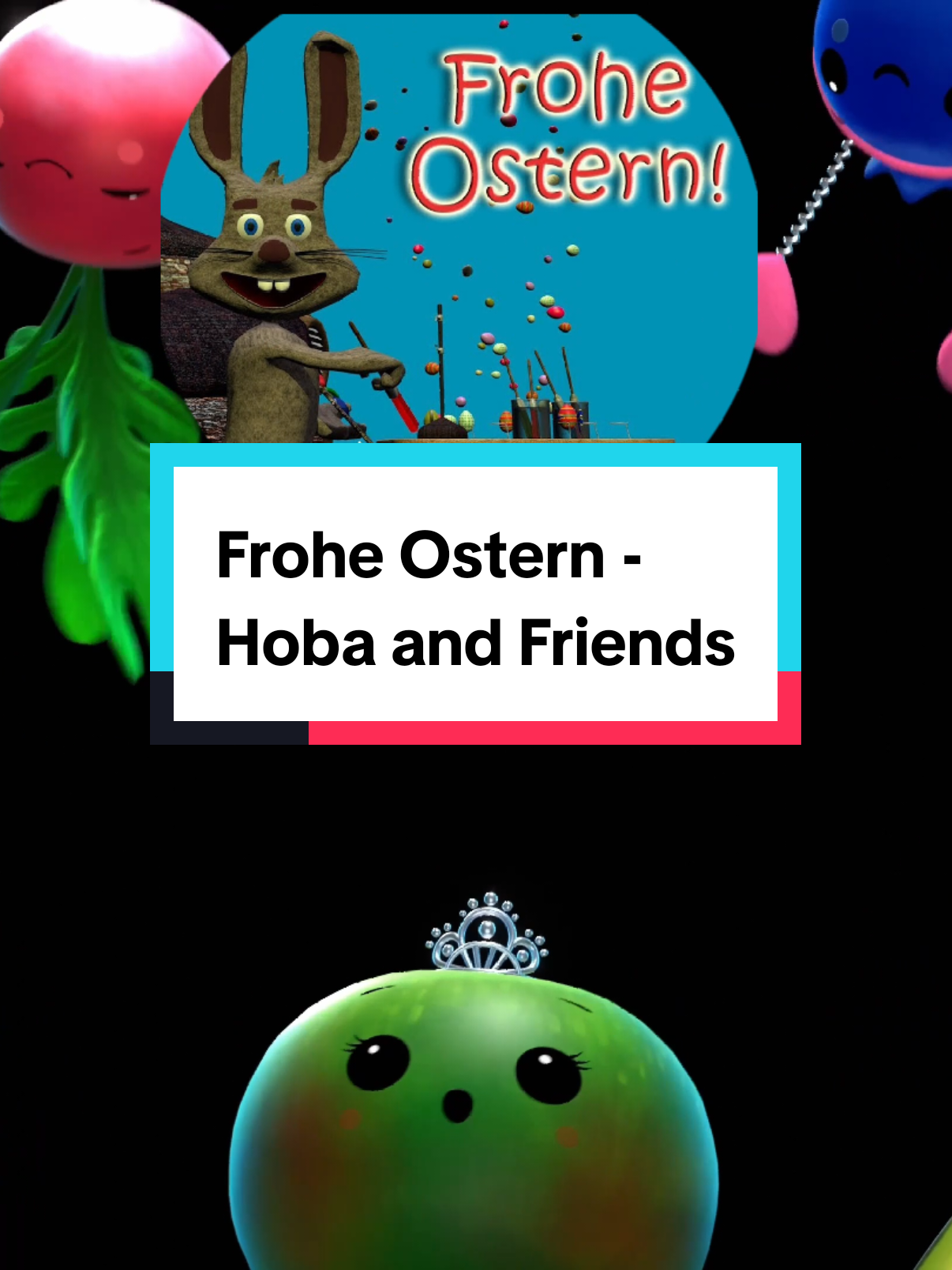 Frohe Ostern - Hoba and Friends #dancingfruit #tanzendefruechte #froheostern 