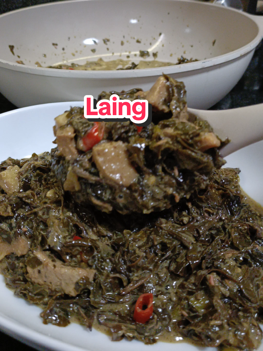 Idaan nalang sa pag kain ng Laing para lang malimutan siya #laing #spicylaing🔥 #ginataangulam #gulay #ulampinoy #ulamideas #fyp #foryoupage #holyweek #kalimutanka 