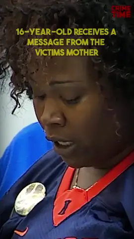 16 Year Old Receives A Message From The Victims Mother  Crime  True Crime  Courtroom#Cops #police #policeofficer