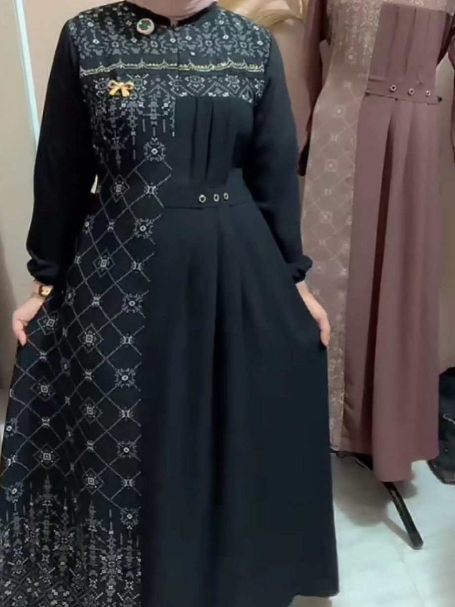 HWF - Gamis Tsabina. Gamis Mute Swarovsky. Cringkle Motif #gamis #gamismurah  #dress #dressmurah  #gamiscantik  #dresscantik  #gamisviral  #viral #fyp 