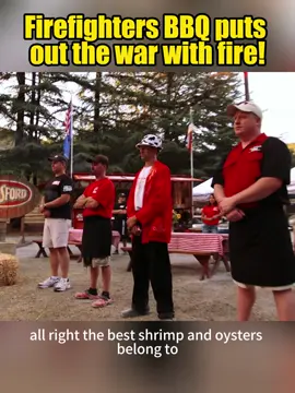Firefighters BBQ puts out the war with fire! #BBQCompetition #GrillMaster #FoodChallenge #fyp #Viral #WoodFireGrill #TexasBBQ#SmokedMeat #LowAndSlow #FoodTok #foryoupage #Trending #BBQHacks #MeatLovers
