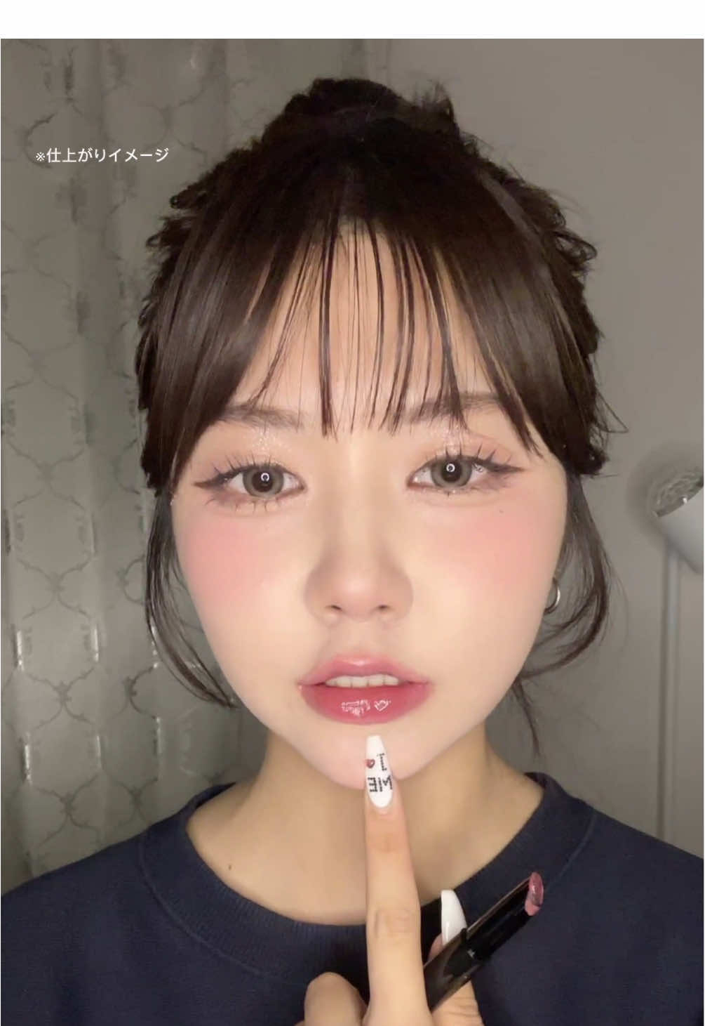 #PR #ケイト KATEのツヤバースが可愛すぎるのこんなにエフェクトみたいなじんわりリップなことある？愛用決定ᐩᕀ #fyp #04 #makeup #メイク #메이크업 #asmr #grwm #makeupdouyin #makeuptutorial 