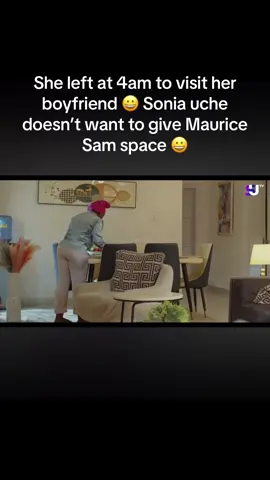 She left at 4am to visit her boyfriend 😀 Sonia uche doesn’t want to give Maurice Sam space 😀#fypシ゚ #treasurejthomas #nollywoodmovies 