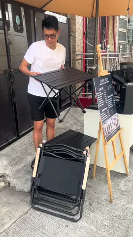 Foldable Chair and Table. Camping chair and Table #campingchair #campingtable #foldablechair #foldabletable #camping #cafechair #cafetables 