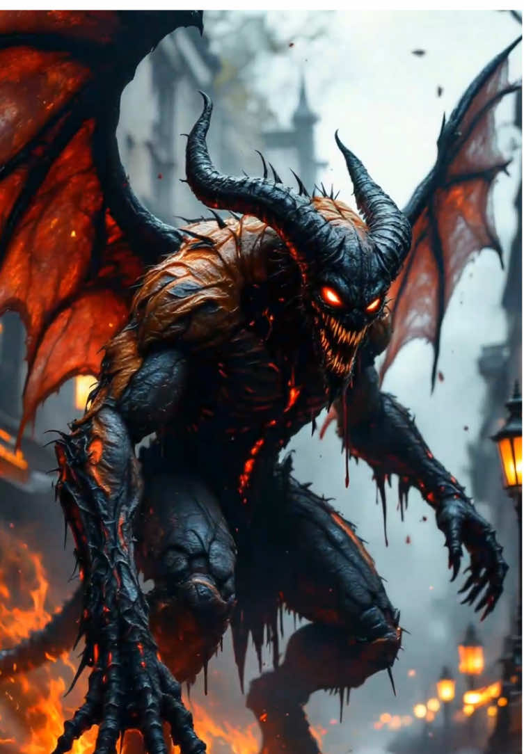 “Hello , Pariss.” . . . . . . . . #paris #france #hell #demon #klingai #lucifer #god #aiart #war