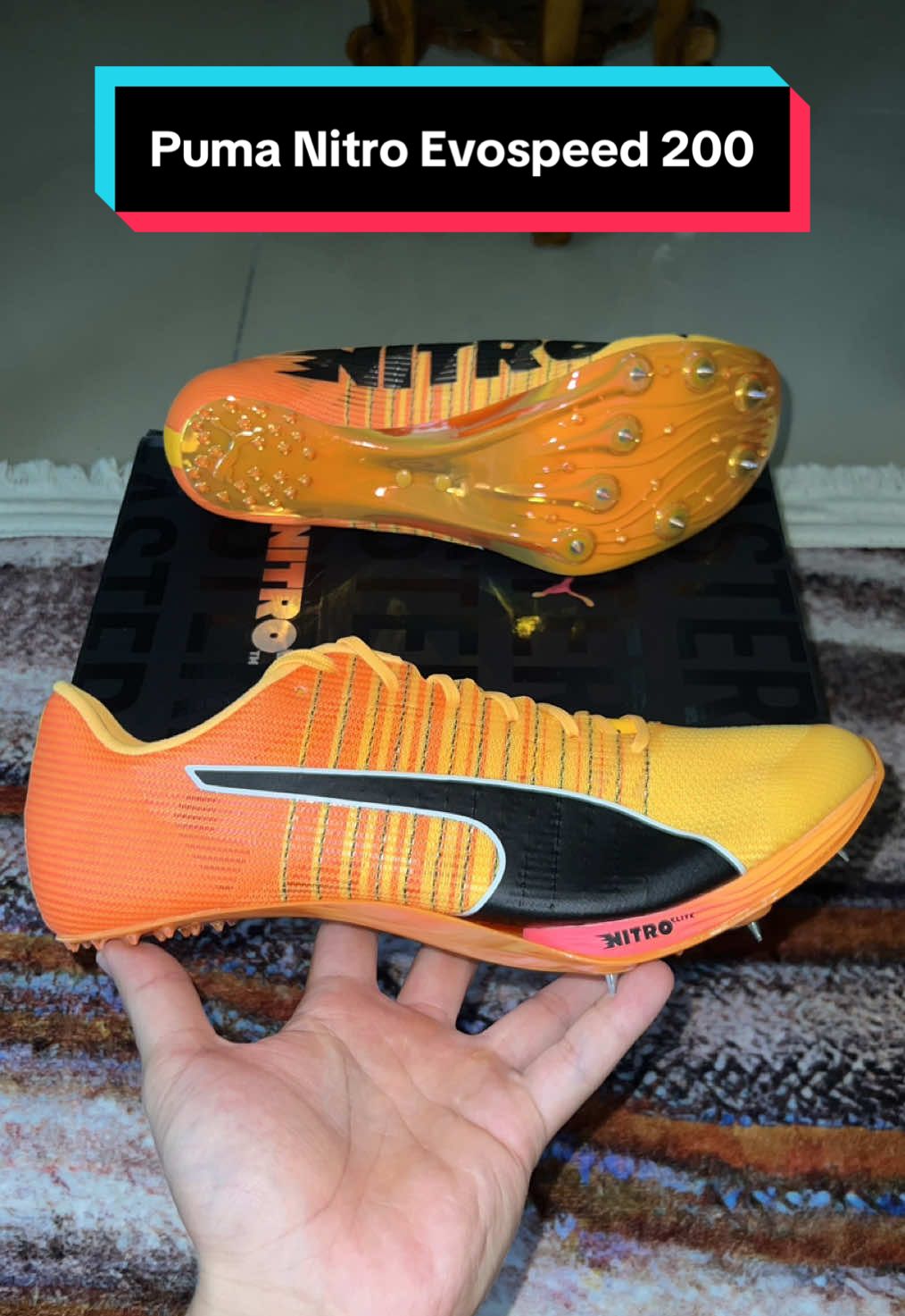 Puma EvoSpeed Nitro 200. Sprint Performance Sprint Spikes. #spikesmalaysia #trackandfield #ucopspikes #spikes #puma #pumanitro 