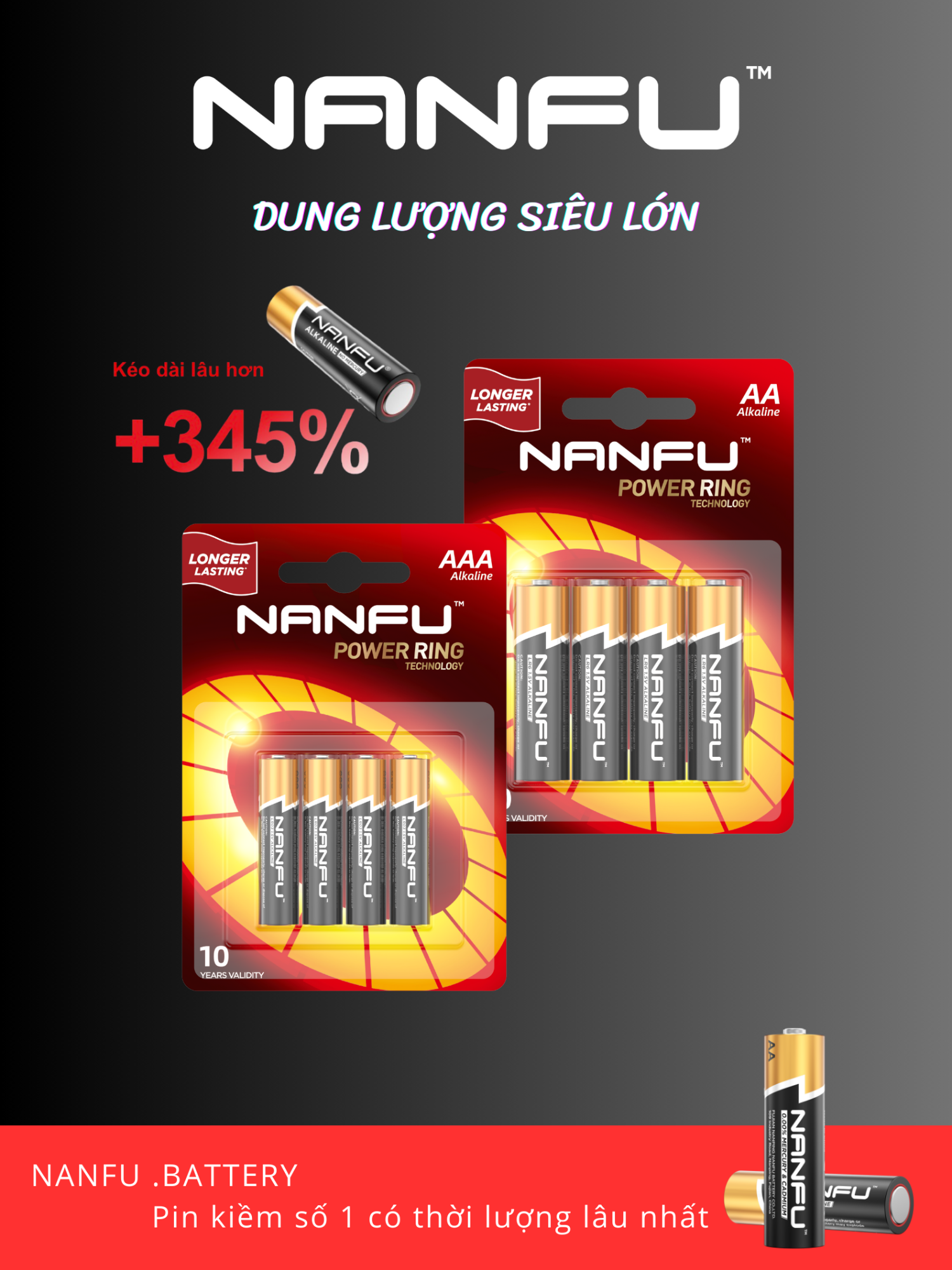 Pin NANFU có điện năng gấp 6 nên anh em không phải lo về thời gian sử dụng nhé! 25.4.19-2 #nanfubattery #battery #nanfu #batteryhealth #xuhuong #fyp