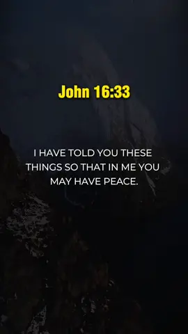 The Bible verse John 16:33 #christiantiktok #john1633 