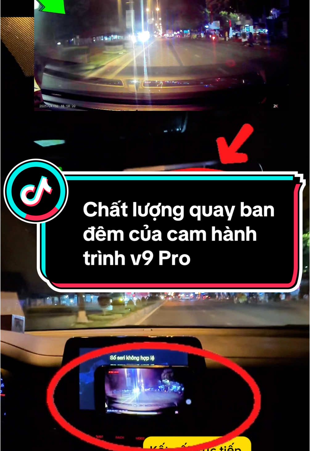 Tích hợp wifi. Quay 2k khi ở chế độ quay đêm của cam hành trình v9 Pro #camerahanhtrinh #camerahanhtrinhv9pro #camhanhtrinhv9pro #tiktok2025 #nhatphonui47 #muataitiktokshop #thinhhanhtiktok 