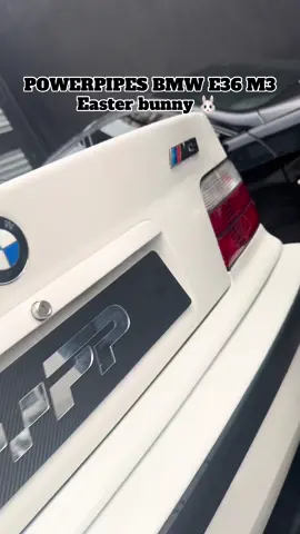 EASTER BUNNY E36 M3🐰  Powerpipes Custom E36 M3 Exhaust set up Unleashing the true Inline Six We all Miss and Love !! #pp #powerpipes #bmw #e36 #m3 #e36m3 