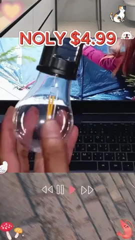 Solar Rechargeable Hooked Camping Light Vintage Outdoor Tent Camping Ambient Light Multi-functional #camping #campinghacks #Outdoors #waterproof #solarpower #rechargeable 