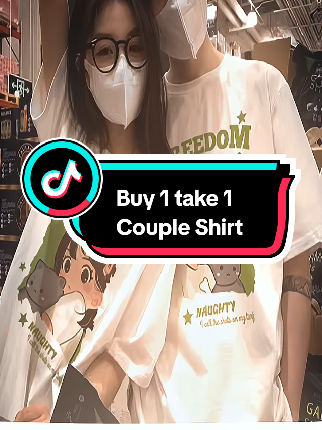 Couple Shirt Round Neck Buy 1 Take 1 T-shirt #fashion #couple #buyltakel  #shirt #unisex #fashiontiktok #shirts #tiktokshopontrend 