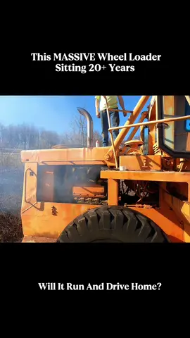 Abandoned Massive Wheel Loader sitting 20 years!Will It Run?#willitrun #restoration #old #recovery #engine #tractor #repair #deisel #truck #car #tiktok #fyp 