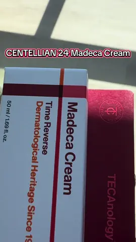CENTELLIAN 24 MADECA CREAM TIME REVERSE ✨ 🌿This advanced anti-aging cream is expertly formulated to target 10 key skin concerns, including fine lines, loss of firmness, uneven skin tone, and dullness. Experience visibly smoother, firmer skin as it works to revitalize your complexion, making it a perfect solution for those looking to restore youthful vitality. 🌿Enriched with 30,000ppm of active TECA (titrated extract of Centella Asiatica), this cream is designed for optimal absorption. TECA is known for its soothing and revitalizing properties, helping to support skin’s natural recovery process and improve overall texture. Feel the difference as it nourishes and revitalizes your skin from within. 🌿The unique formulation combines collagen, elastin, and hyaluronic acid to deliver unparalleled hydration. These key ingredients not only provide moisture but also enhance skin elasticity, ensuring your skin remains plump and luminous. The lightweight, non-greasy texture absorbs quickly, leaving your skin feeling refreshed and radiant without any residue. 🌿Centellian 24 products are meticulously crafted to rejuvenate and nourish your skin, ensuring round-the-clock protection and vitality. @Centellian24 @Picky Shop: #pickyxcentellian24 #centellian24 #skincare #koreanskincare #kbeauty #viral #trending #ugc #ugccreator 