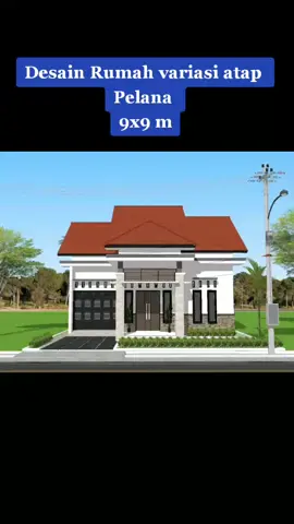 Desain Rumah 9x9 m #rumahidaman #rumahimpian #rumahminimalis #desainrumah #housedesain #animasi #foryou #fyp #minimalis