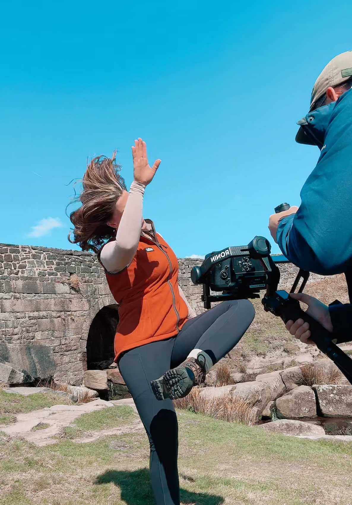 How’d I do ? @Chance Chaney 💃🏼 who wants to see @Ridgeline of New Zealand ‘s POV??👀 Discount in bio 🧡#ridgelineclothing #womaninag #girlswhofarm #trendy #dancingqueen #Summer #sun #getupdance #getupoffathatthing #trends #viral 