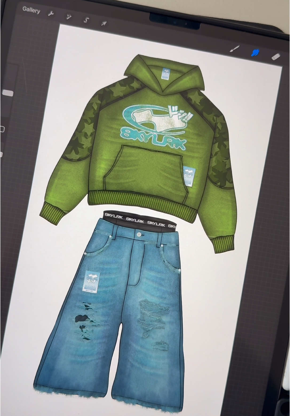 (Brushes & textures - Link in bio) Design for @skylrk what you think about it? 🤝🏼👀 Let’s work together. 📥 #clothingdesign #streetwear #fyp #clothingbrand #graphicdesigner #graphicdesign #clothingdesigner #skylrk #justinbieber #mockup #mockupdesign #procreate 