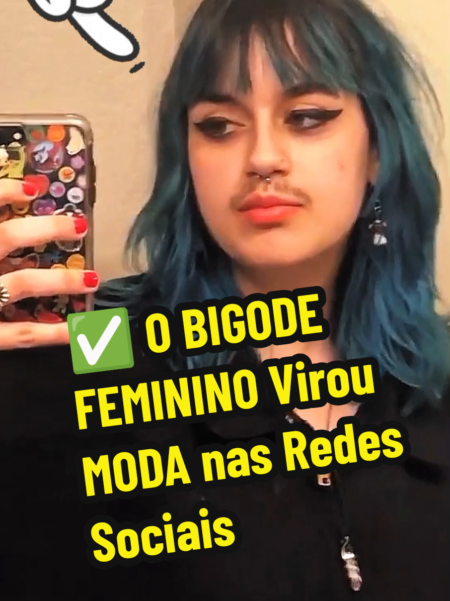 ✅ O BIGODE FEMININO Virou MODA nas Redes Sociais | Curiosidades Incríveis. #moda  #modafeminina #tendencias  #curiosidades  #bigode 