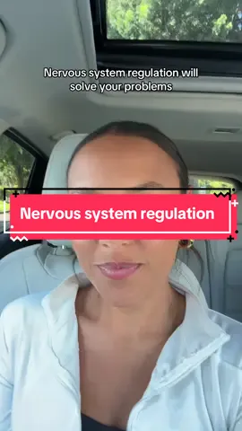 Regulating your nervous system is KEY
