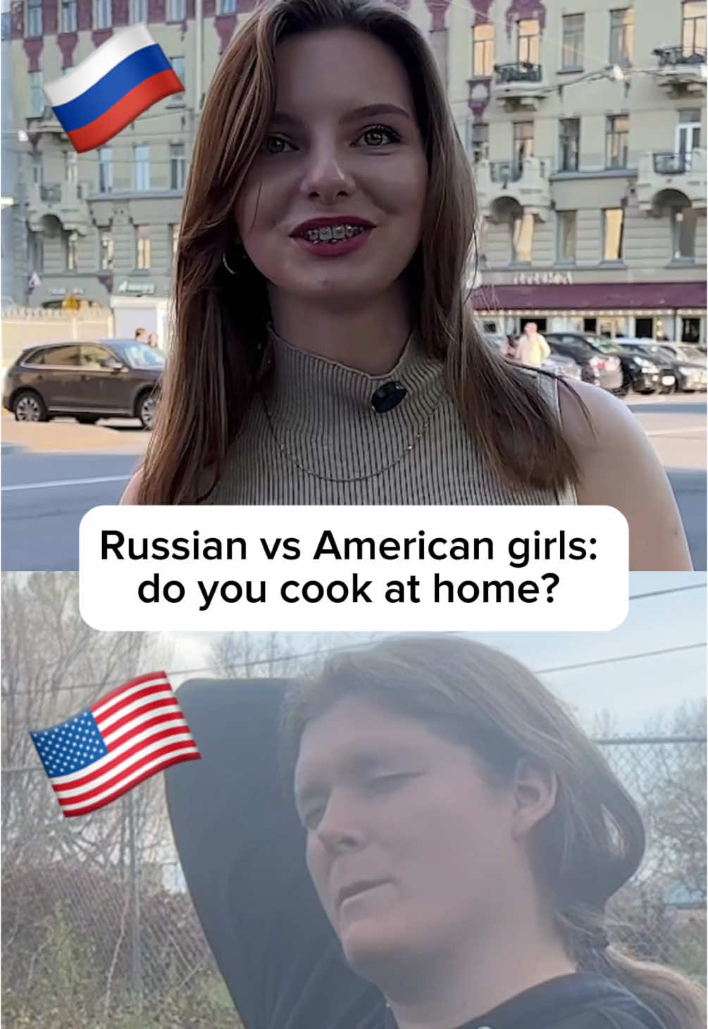 Russian vs American women: asking if they cook at home 