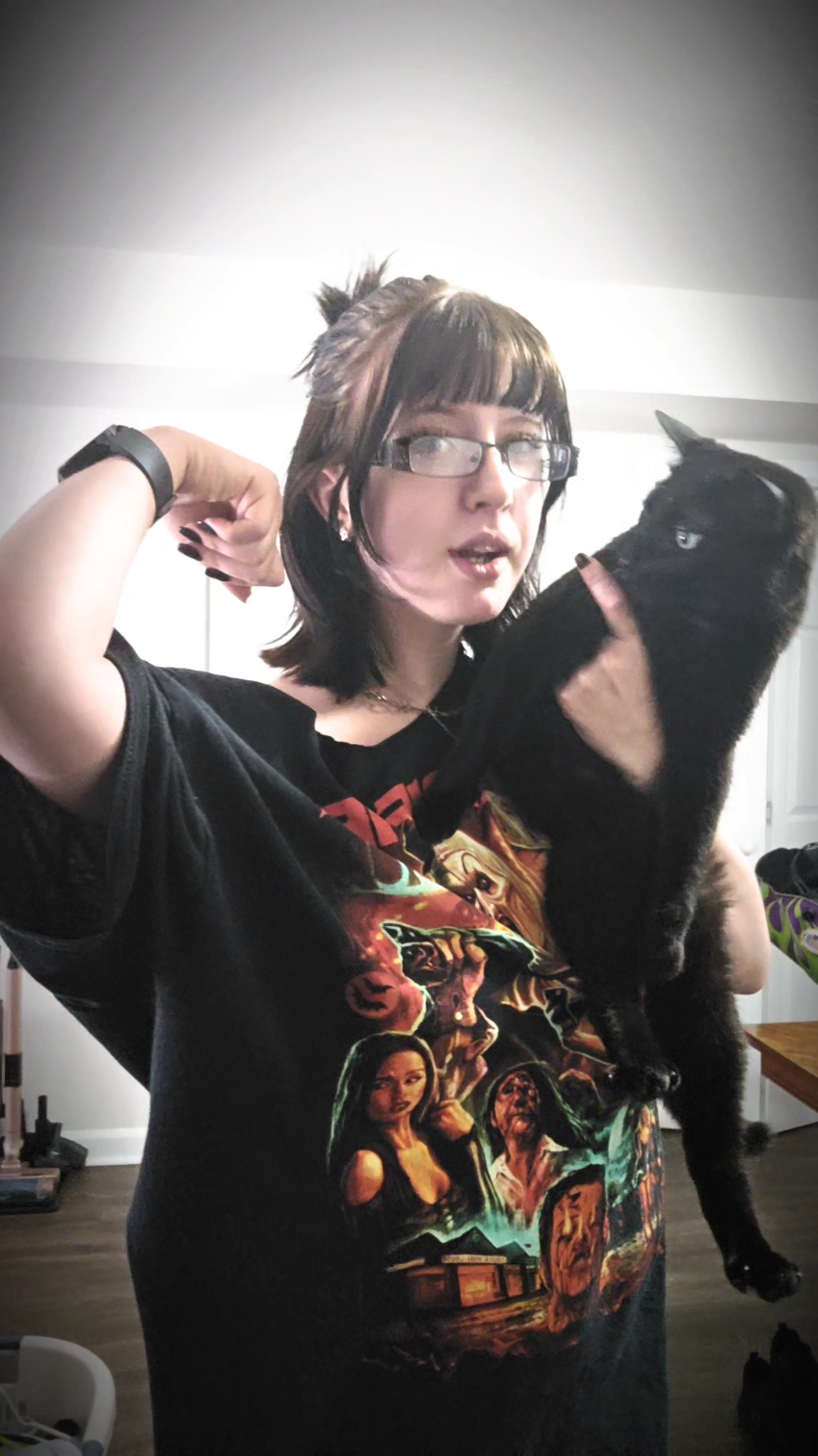 one from the drafts cause I'm sick 😔🤘🏻 feat my son Snake #trending #fyp #emo #fypシ #nerd #glasses #horror #gothgirl #goth #alt #alttiktok #alternative #terrifier #horrortiktok #gothic #beabadoobee #blackcat #blackcatsoftiktok 