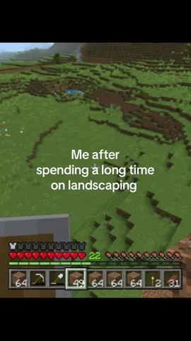 More than 50 shovels lost their lives💔 #minecraftbuilding #landscaping #minecraftmemes #Minecraft