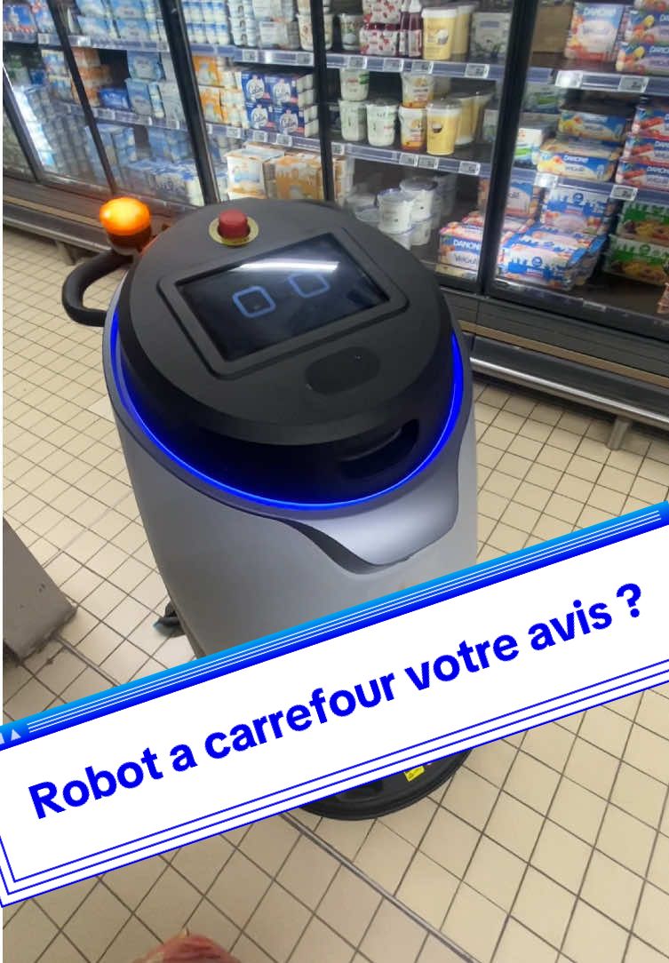 Le futur à carrefour #carrefour #robot #futur #nettoyage #magasin votre avis ? 