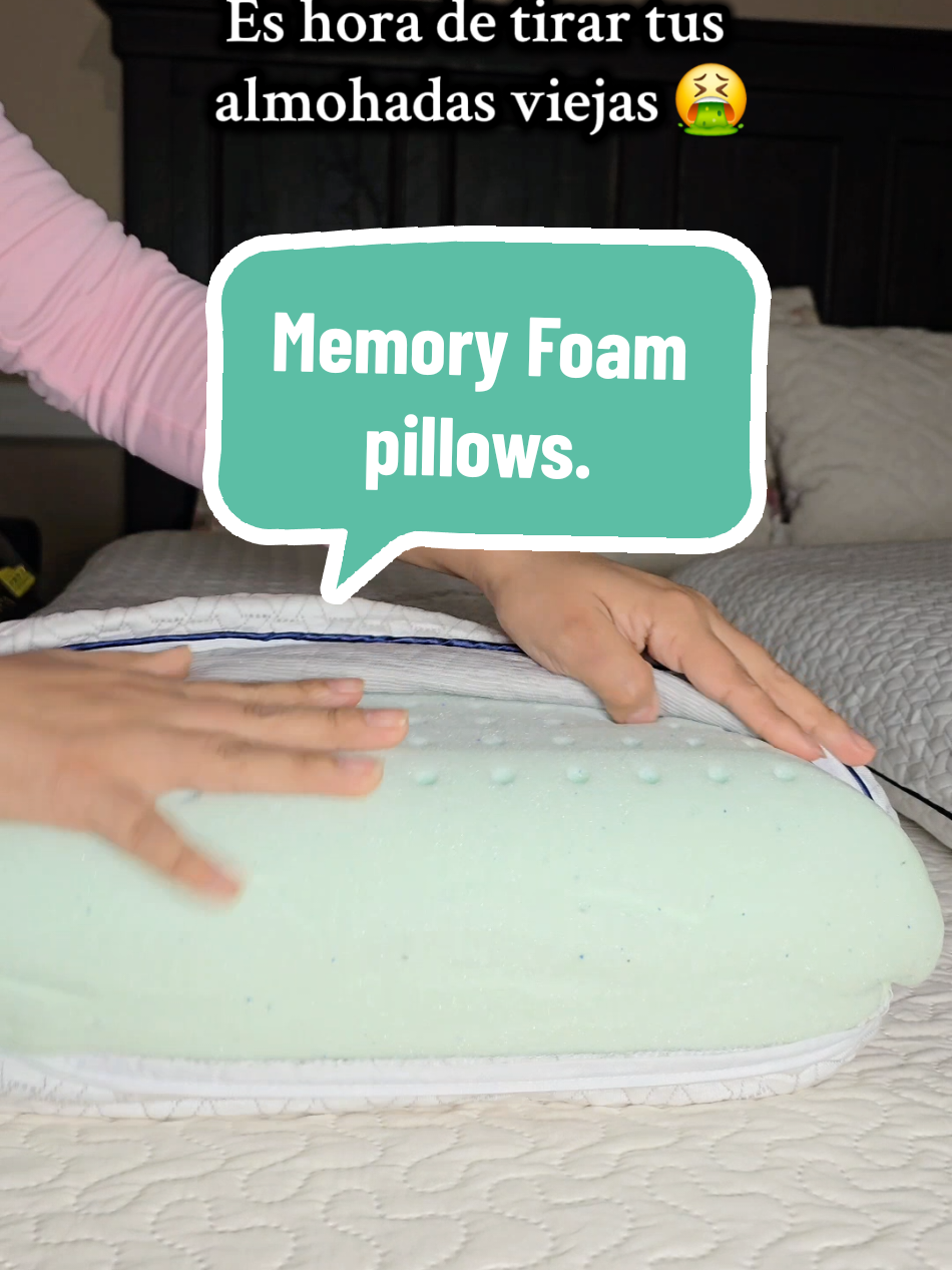 Almohadas de Memory Foam. Memory Foam pillows. #memoryfoam #memoryfoampillow  #almohada #almohadadememoryfoam #tiktokshopprestock #tiktokshopspringsale #tiktokshopcreatorpicks #ttslevelup  #springjoy 