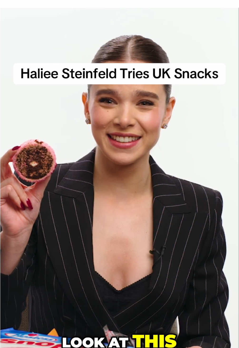 @Hailee Steinfeld Tries UK Snacks #fyp #foruyou #FoodTok #unitedkingdom #usa_tiktok #foodreview #snack #FoodLover 