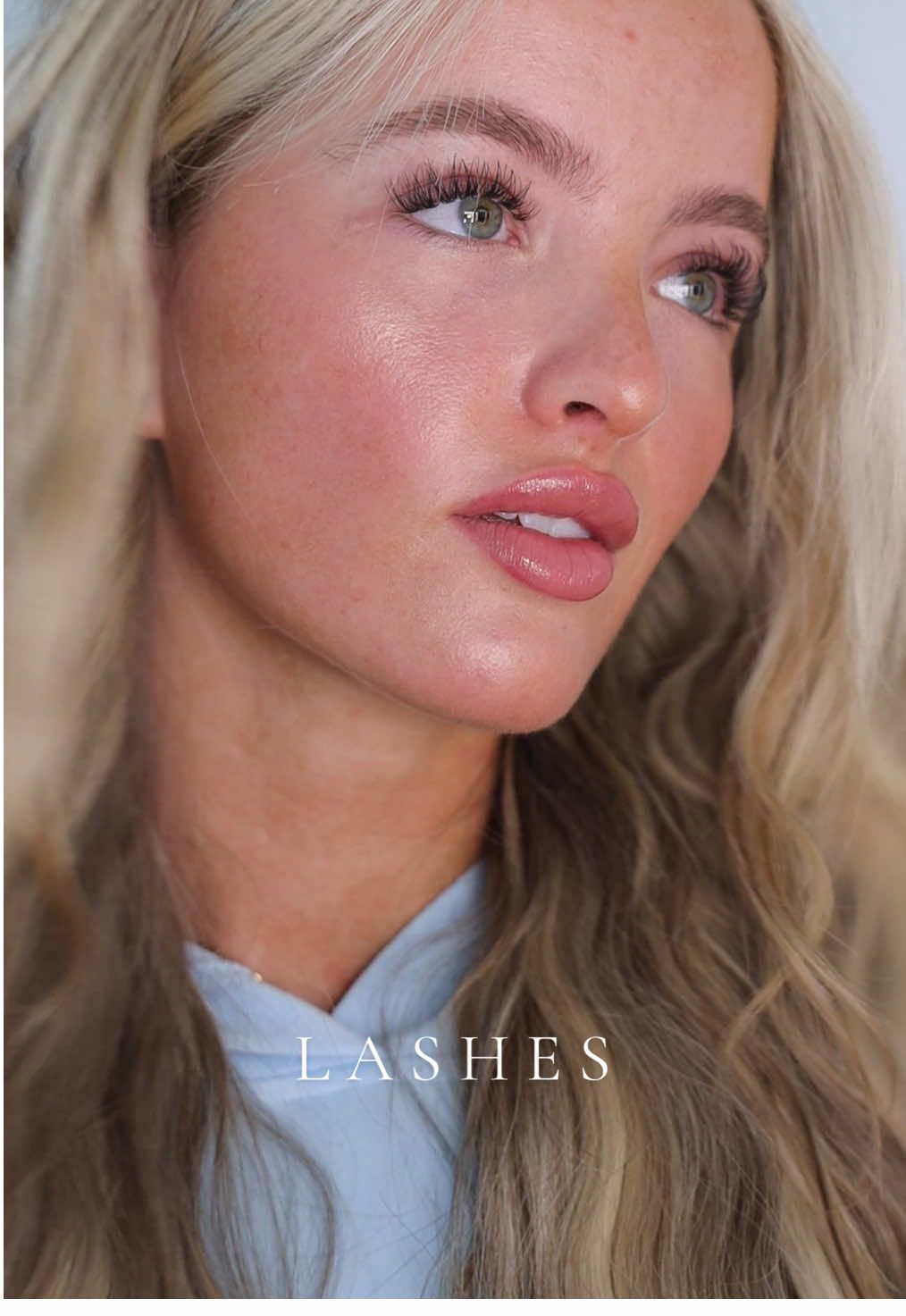 the most natural fakes 🩵  #athomelashextensions 