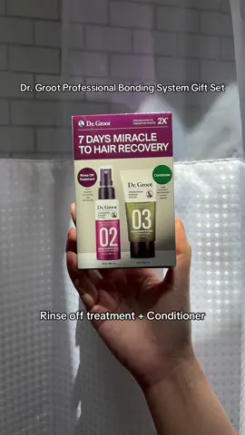 #DrGroot 💜 Professional Bounding System Gift SeT - Rinse off treatment - Conditioner #haircare #damagedhair #hairtok #dryhair #TiktokShopMemorialDay #TikTokShopMothersDay #TiktokShopRestock 