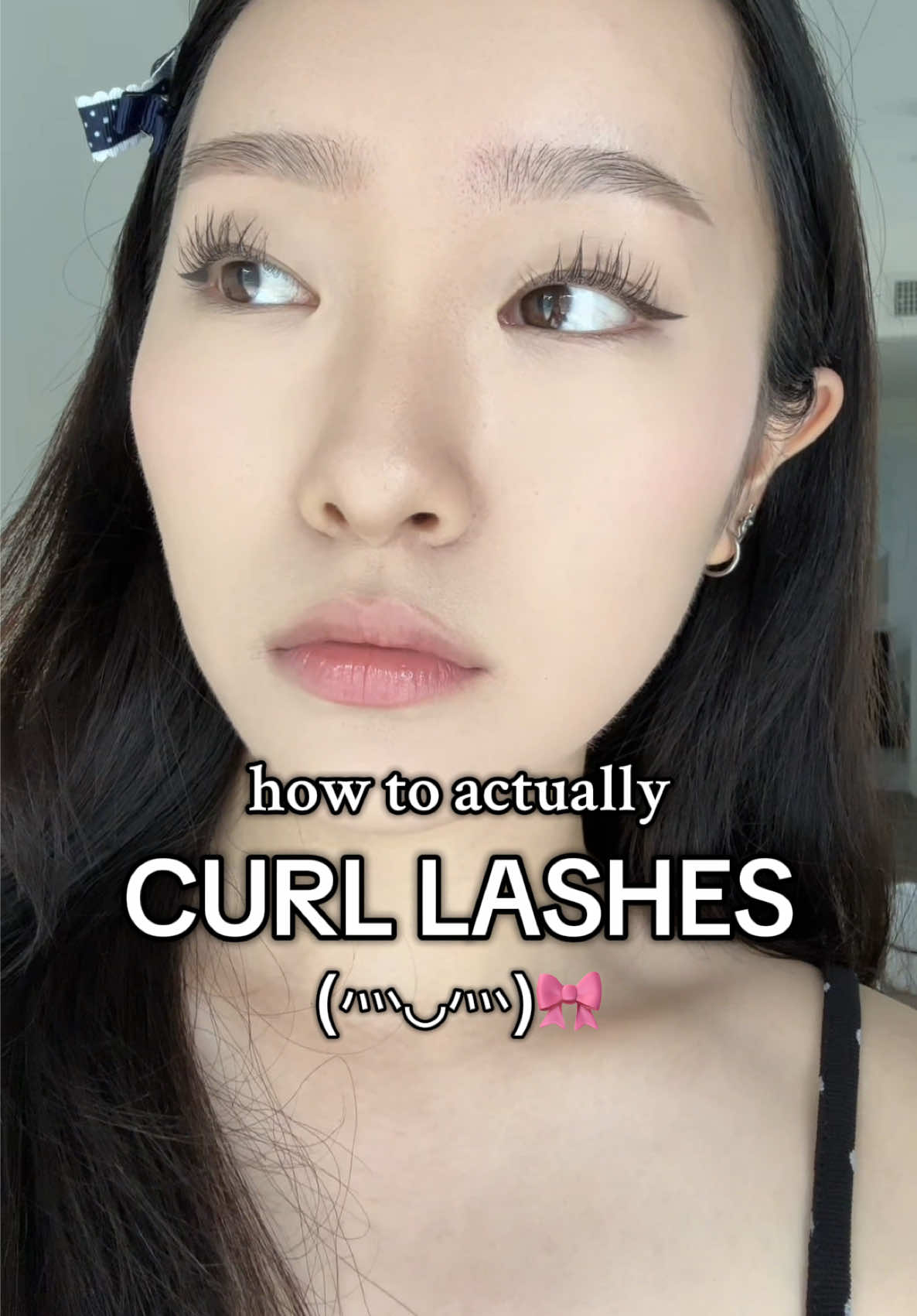 HOW TO CURL STRAIGHT LASHES THE RIGHT WAY (the only way imo 😍☝️) #straightlashes #lashcurler #lashroutine #eyelashes 