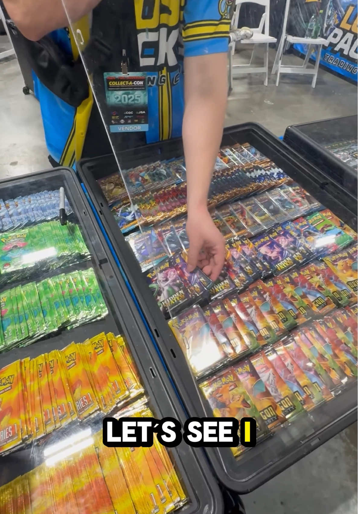 Opening RARE Pokemon Hidden Fates Packs at Collection-A-Con! #pokemoncards #pokemontcg 