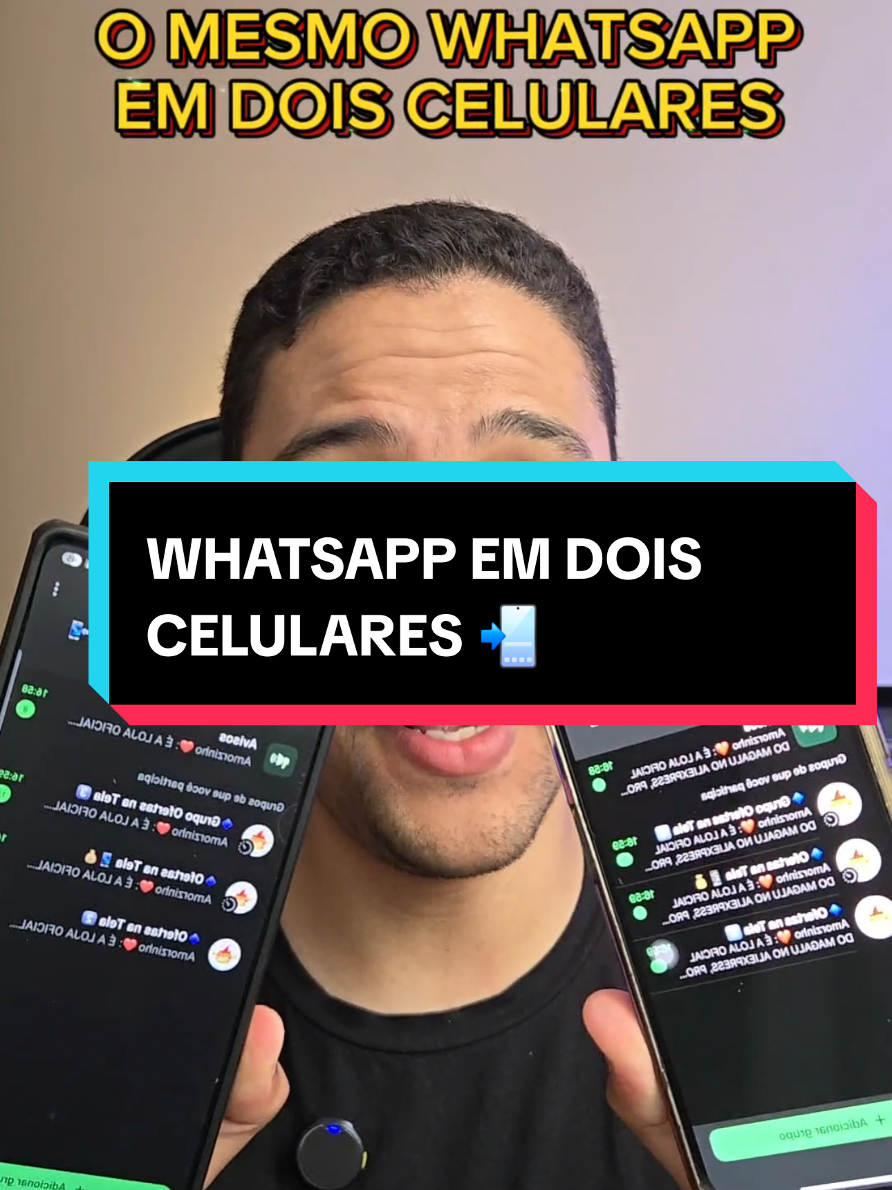SEU WHATSAPP PODE ESTAR EM 2 CELULARES 📲 Salva o vídeo pra não perder quando precisar 🔥 . #smartphone #iphone #whatsapp #tecnologia #dicas #android 
