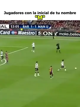 Jugadores con la inicial de tu nombre 