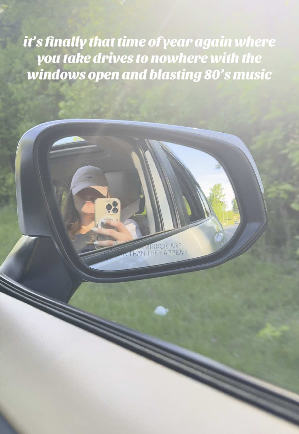 It’s the best time of year ☺️🎶🚘 #summervibes #summeriscoming #summerplaylist #carrideplaylist  #fyp #80smusic 