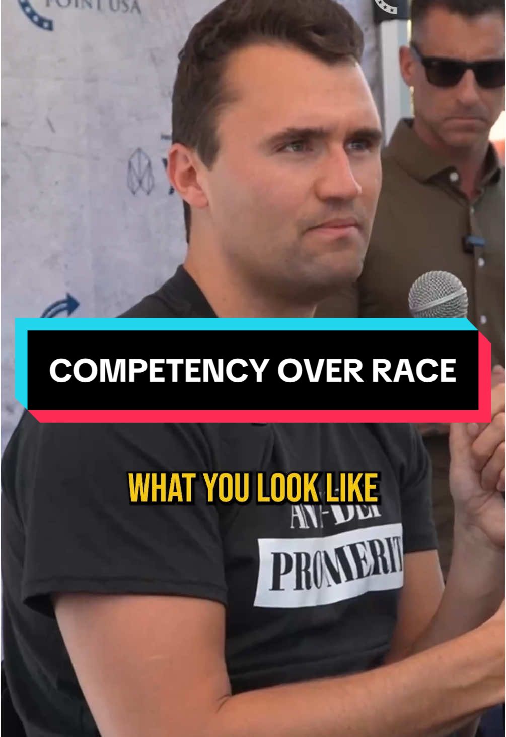 COMPTENCY OVER RACE #charliekirk #fyp #trending 