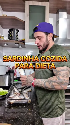Sardinha cozida pra dieta 😍 #receitas #dieta #sardinha #cardapio #emagrecimento #fyp #dicas #receitafit 