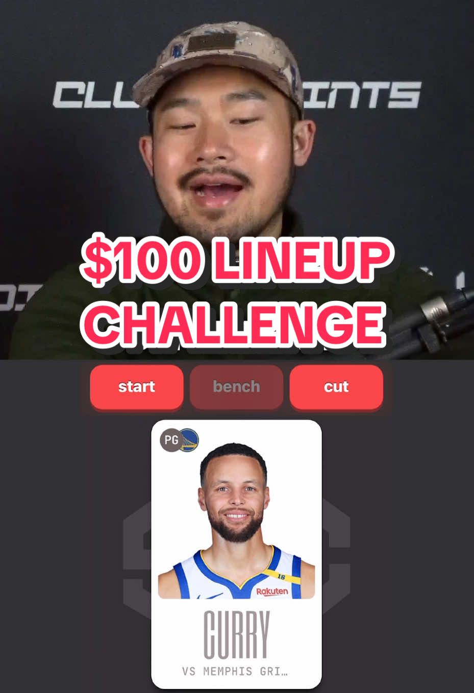 $100 Lineup Challenge #NBA  #basketball #stephcurry #warriors 