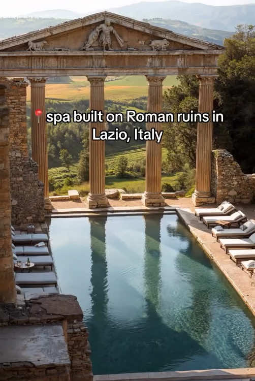 Spa with Roman statues in Italy   by: @whatif.real. .#luxuryliving #dreamhome #modernarchitecture #architecturalphotography #epiclandscapes #scenicviews #luxurylifestyle #naturelovers #wanderlust #earthfocus #exploretheworld #designinspiration #architecturelovers #naturelsart #luxuryrealestate #architecturaldesign #landscapelovers #ourplanetdaily #italy #travelgoals #aiart #aiarchitecture #italia #lazio 