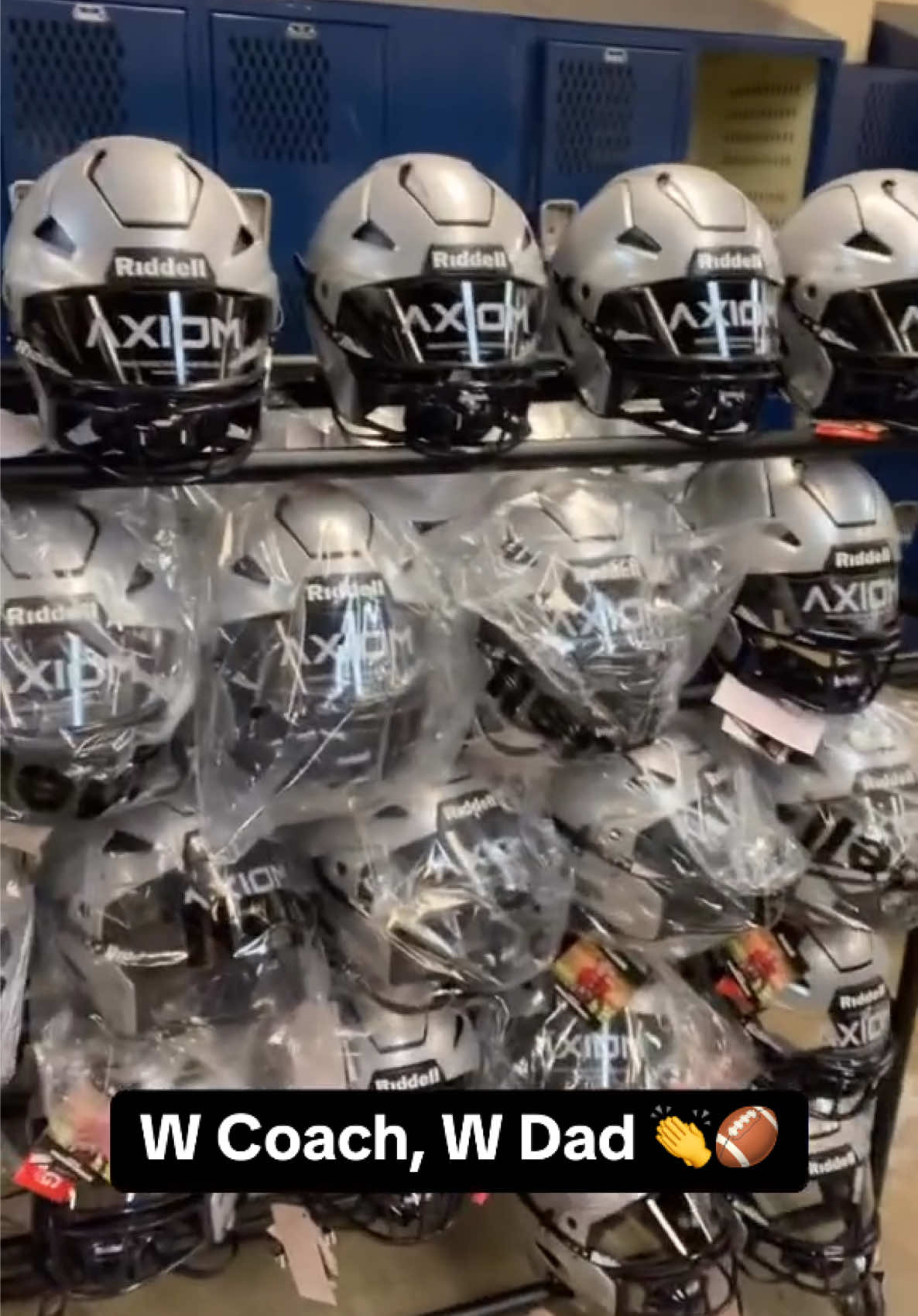 They can have any helmet they want 😎💪 (via @colby guenther) #football #helmet #coach #dad #equipment #helmets #athlete #highschoolfootball #highschoolsports #sports #respect #highlight 